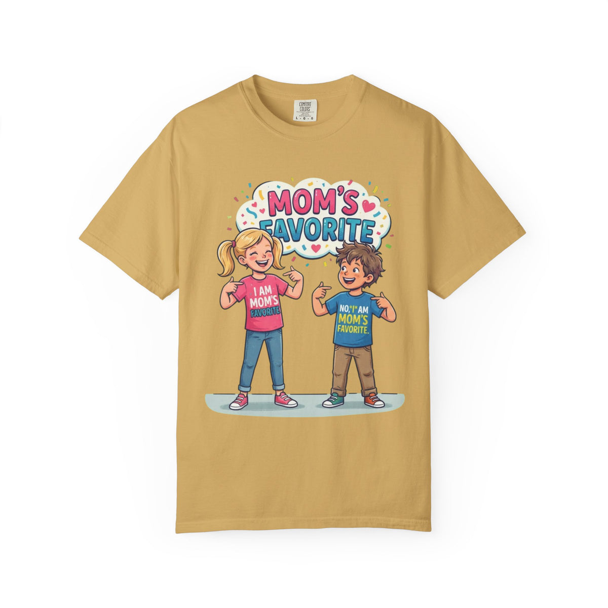 Color: Mustard | Mom's Favorite Unisex Garment-Dyed Tee
