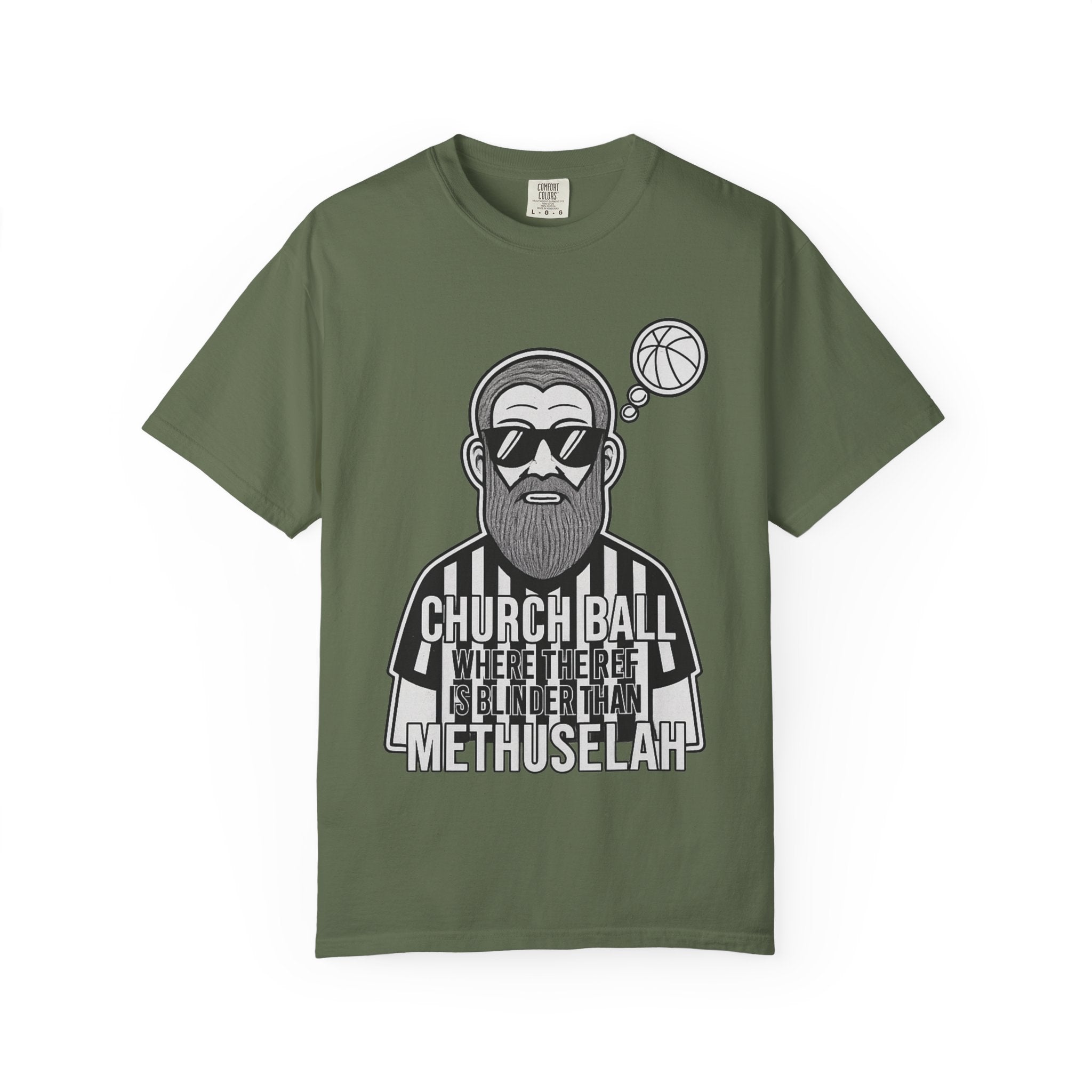 "Church Ball: Blinder Than Methuselah" Unisex Garment-Dyed T-shirt