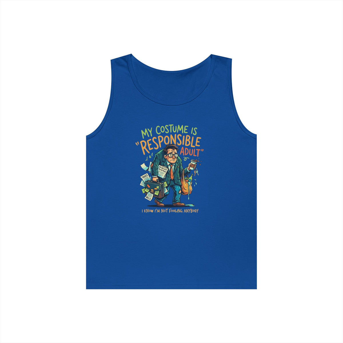 Color: Royal | Responsible Adult Costume Tank Top