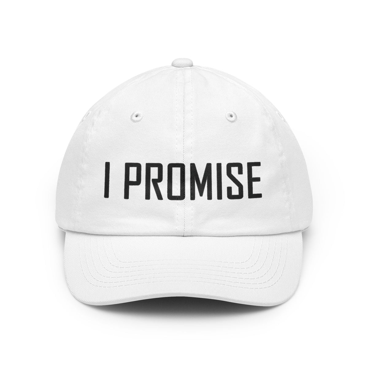 Color: White | Promise I'm Worse Dad Hat — Graphic