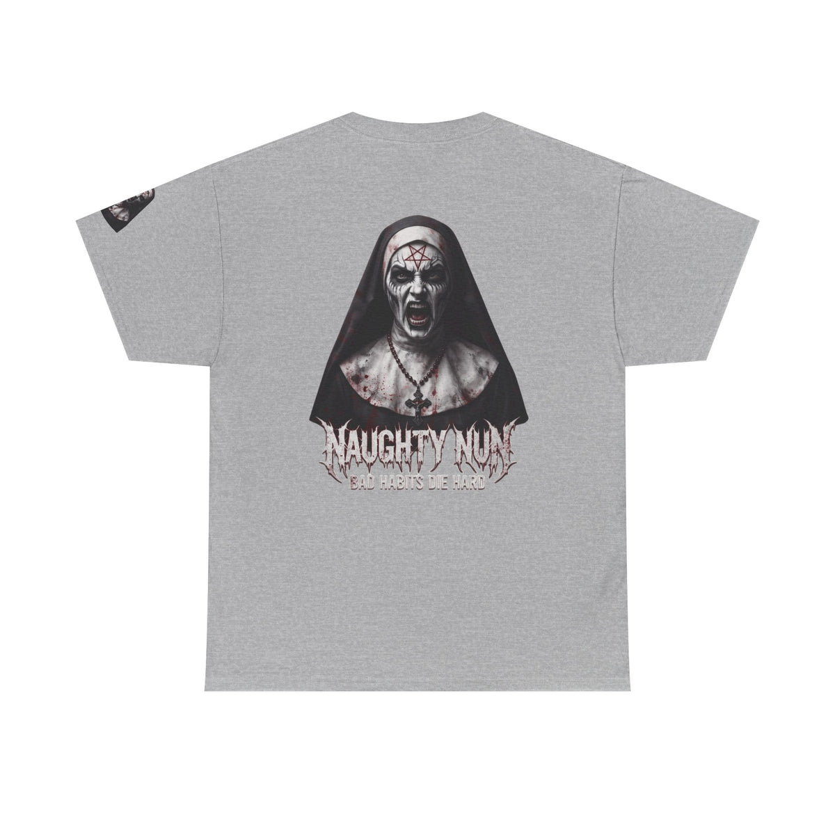 Color: Sport Grey | Naughty Nun Premium Graphic Tee