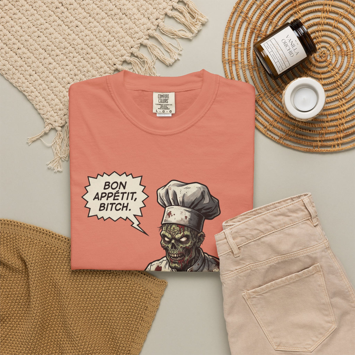 Bon Appetit Bitch Unisex Garment-Dyed Tee