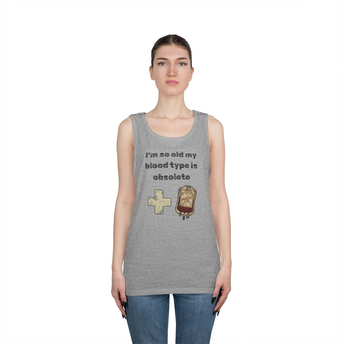 Color: Sport Grey | Blood Type Tank Top