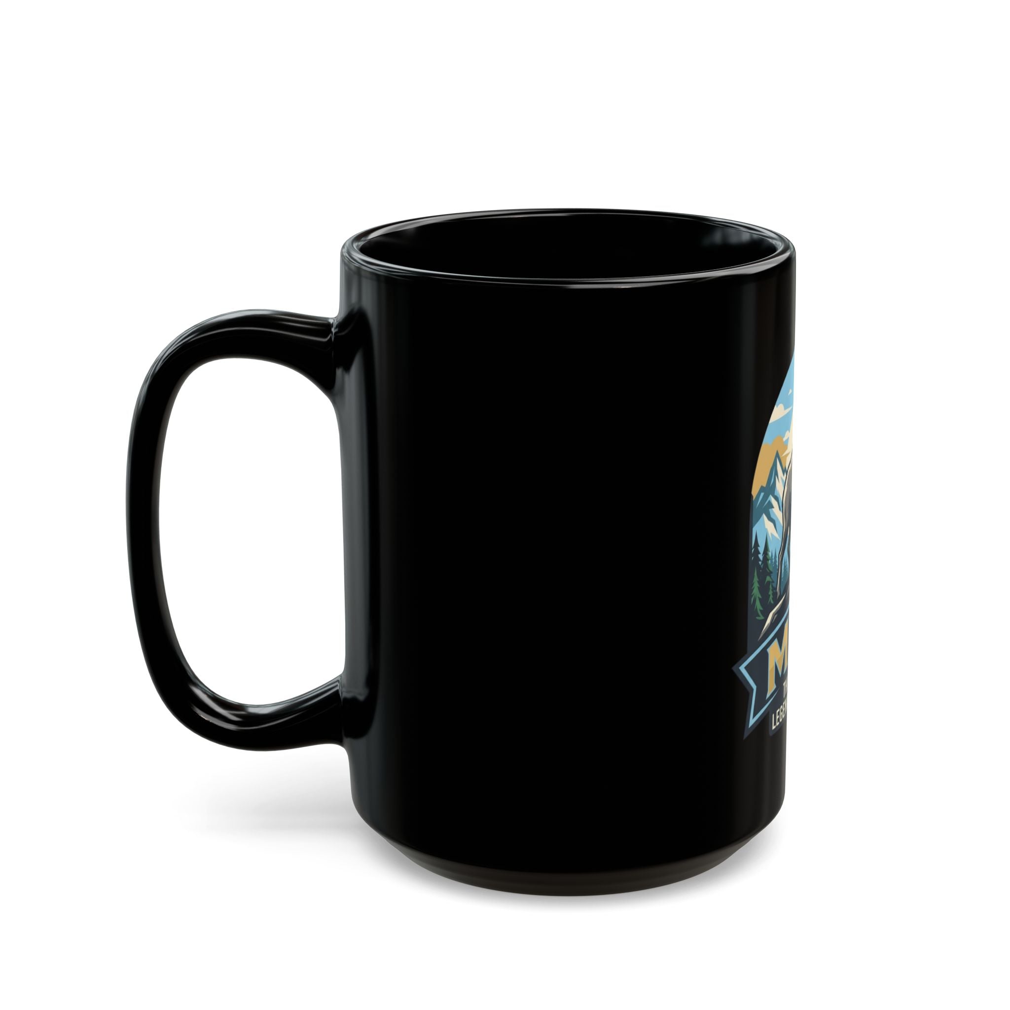 "May Legend" Black Ceramic Mug