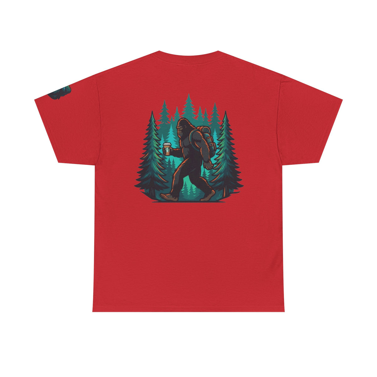 Color: Red | Bigfoot-Sasquatch (North America) Premium Graphic Tee