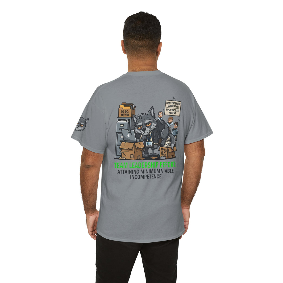 Color: Gravel | Team Leadership Effort Premium Graphic Tee