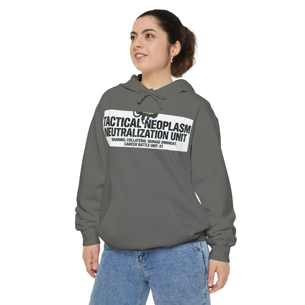 Battle Unit: Cancer Division | Garment-Dyed Hoodie — AttitudeShirts