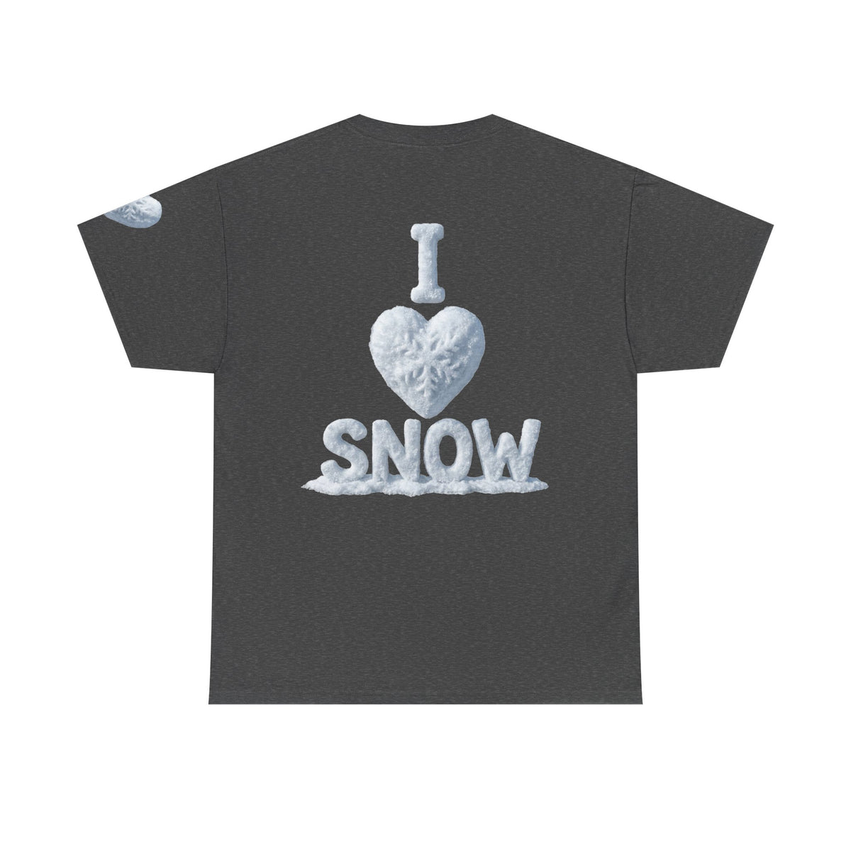 Color: Dark Heather | I Love Snow Premium Graphic Tee
