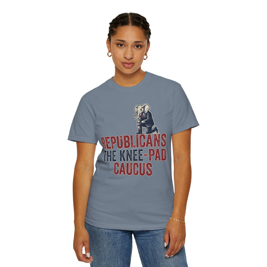 Color: Blue Jean | The Knee Pad Caucus Unisex Garment-Dyed Tee
