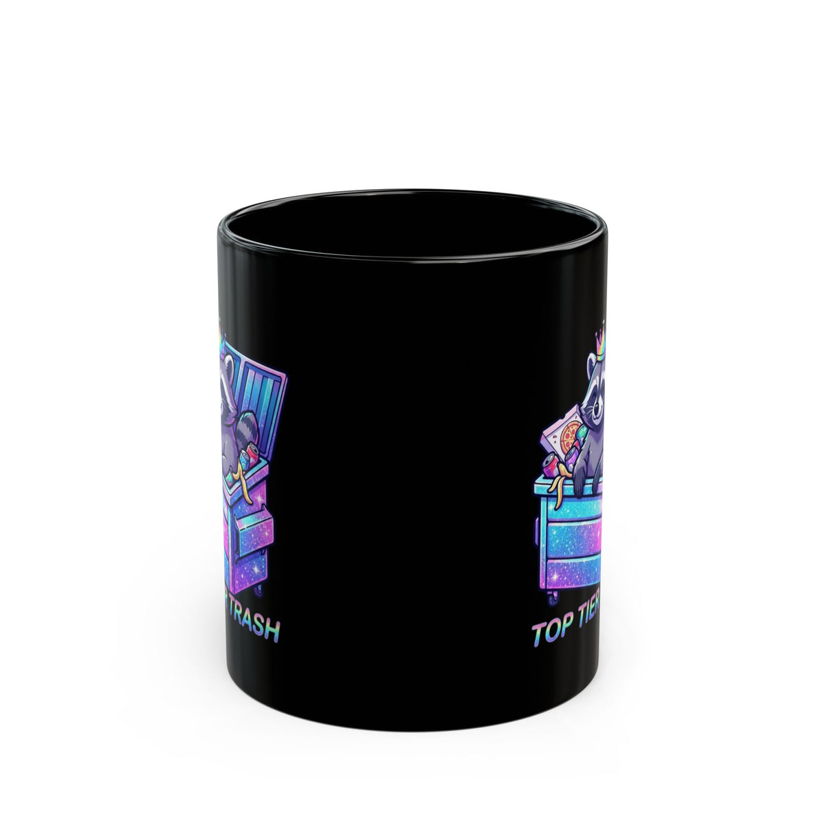 "Top Tier Trash" Black Ceramic Mug