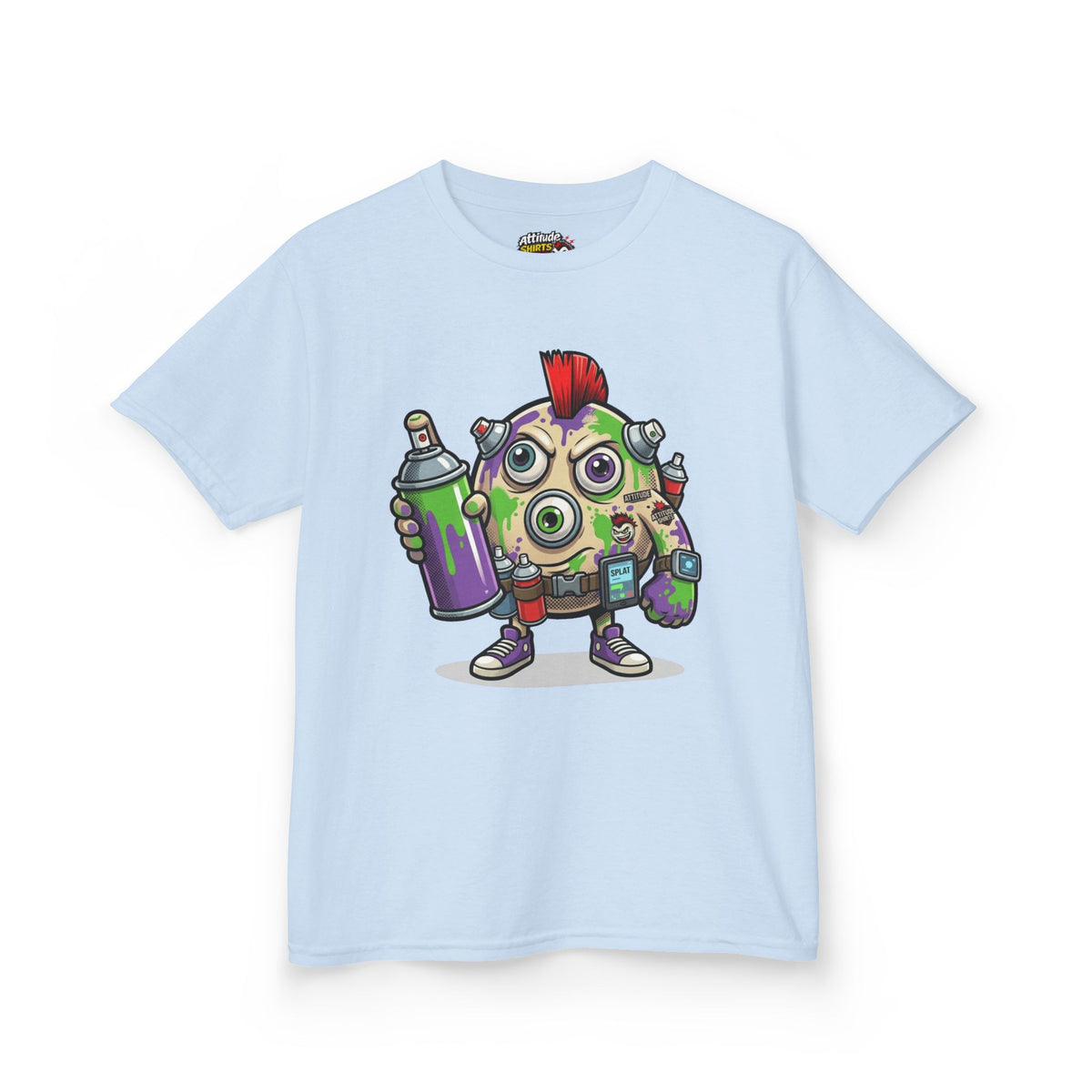 Color: Light Blue | Graffiti Kids Tee
