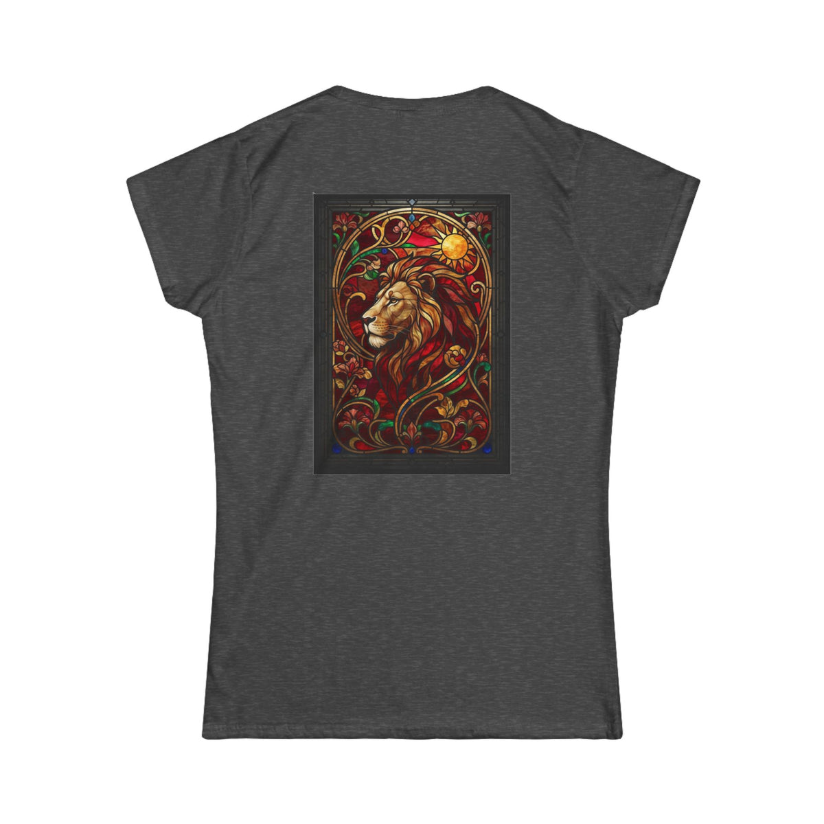 "Stained Glass Sign LEO" Women's Tee