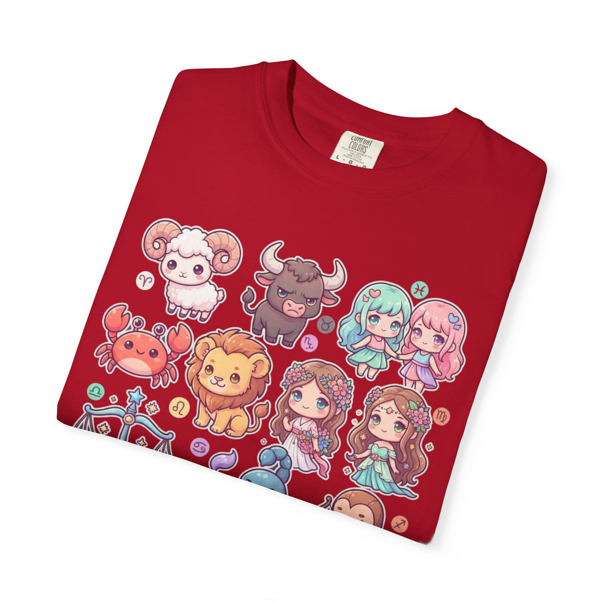 "Cute Chibi Zodiac" Unisex Garment-Dyed Tee