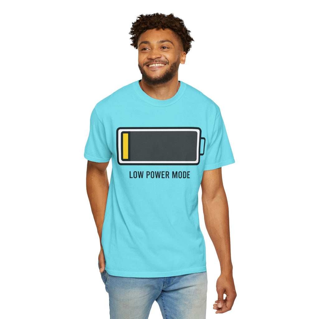 "Low Power Mode" Unisex Garment-Dyed Tee