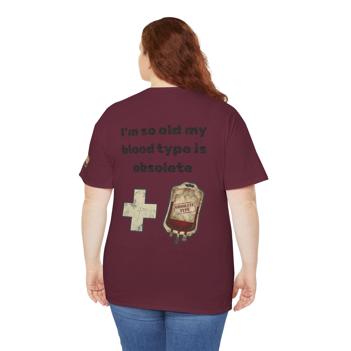 Color: Maroon | Blood Type Premium Graphic Tee