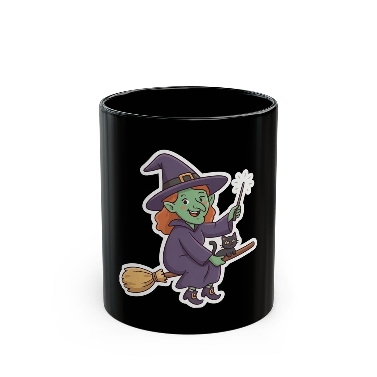 "Witch" Black Ceramic Mug