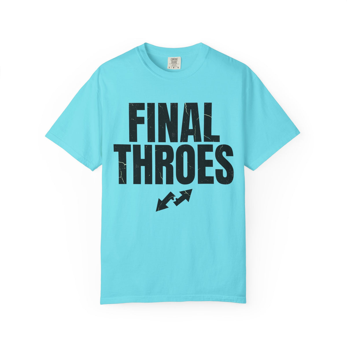 Color: Lagoon Blue | Final Throes Unisex Garment-Dyed Tee