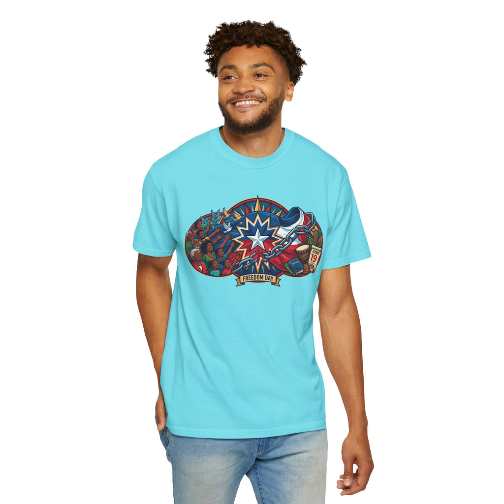 "Juneteenth" Unisex Garment-Dyed Tee