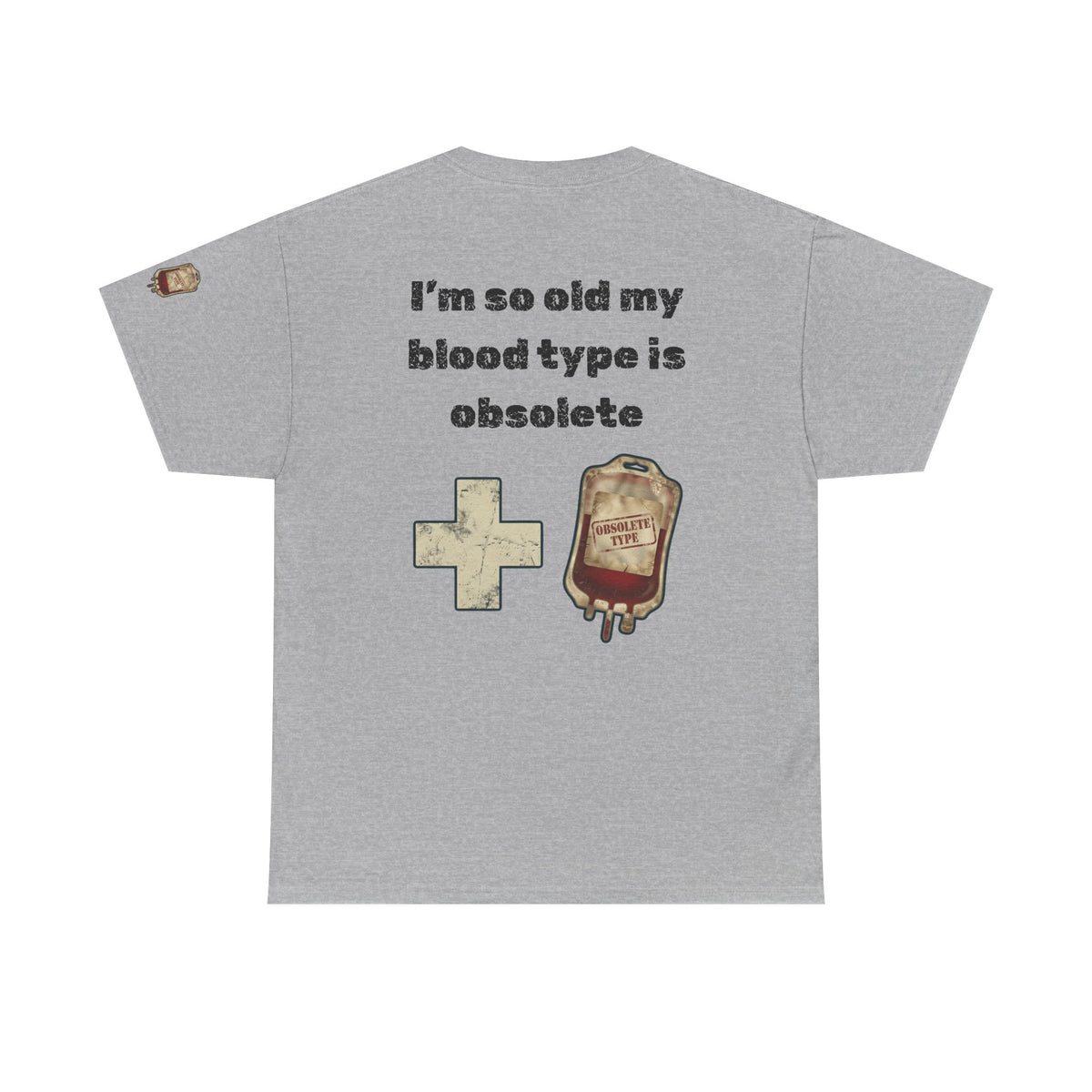 Color: Sport Grey | Blood Type Premium Graphic Tee