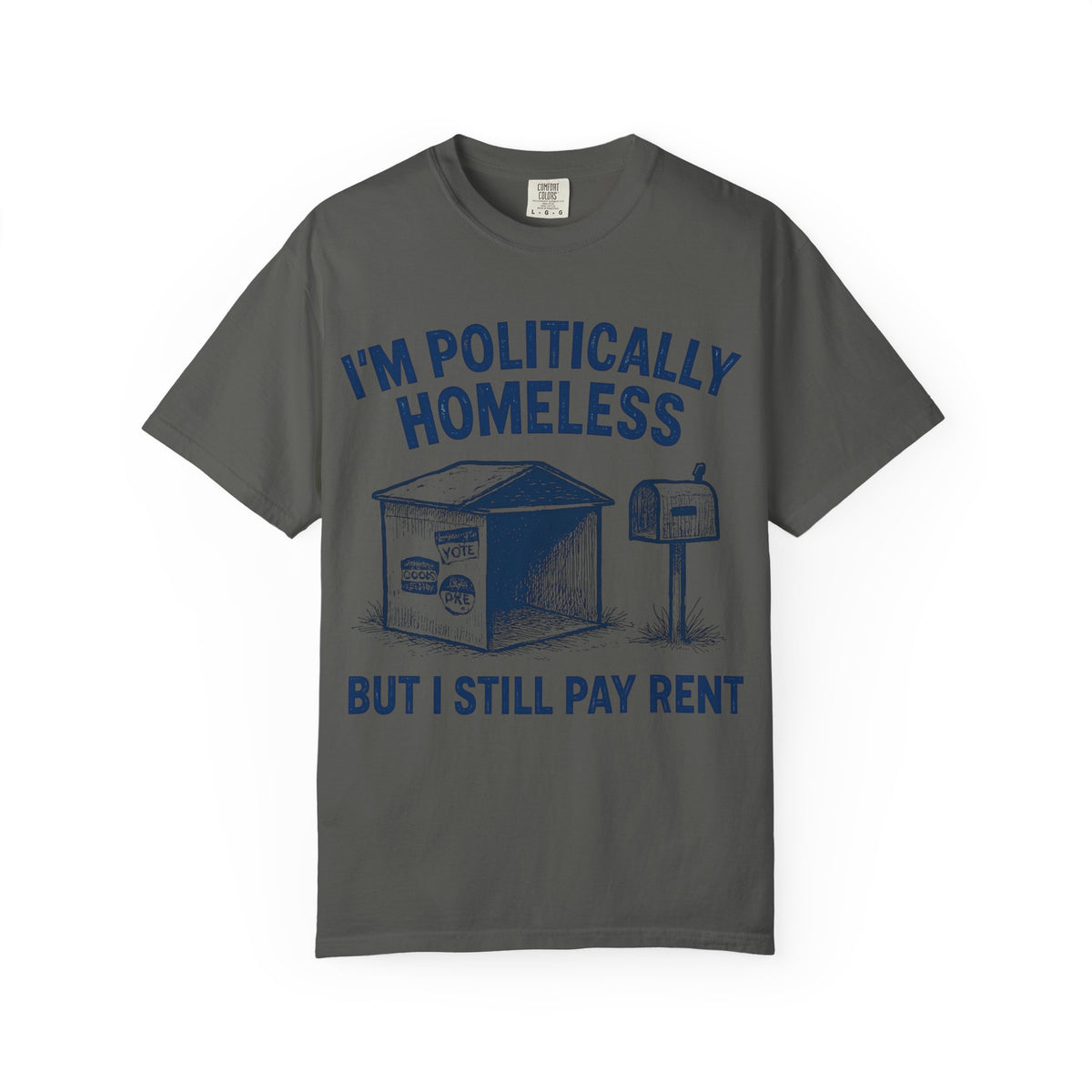 Color: Pepper | The Safe Space Sentry  Unisex Garment-Dyed T-shirt
