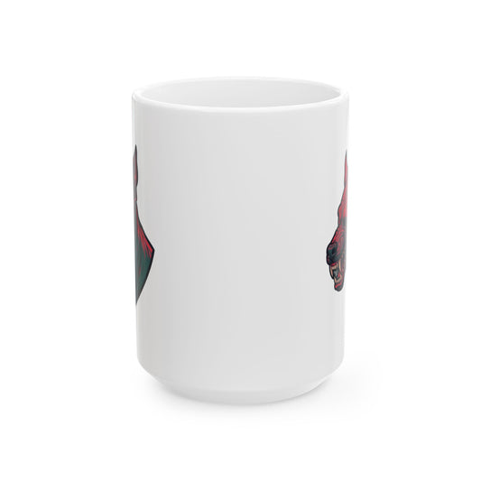 "Chupacabra (Puerto Rico-Latin America)" White Ceramic Mug — Graphic