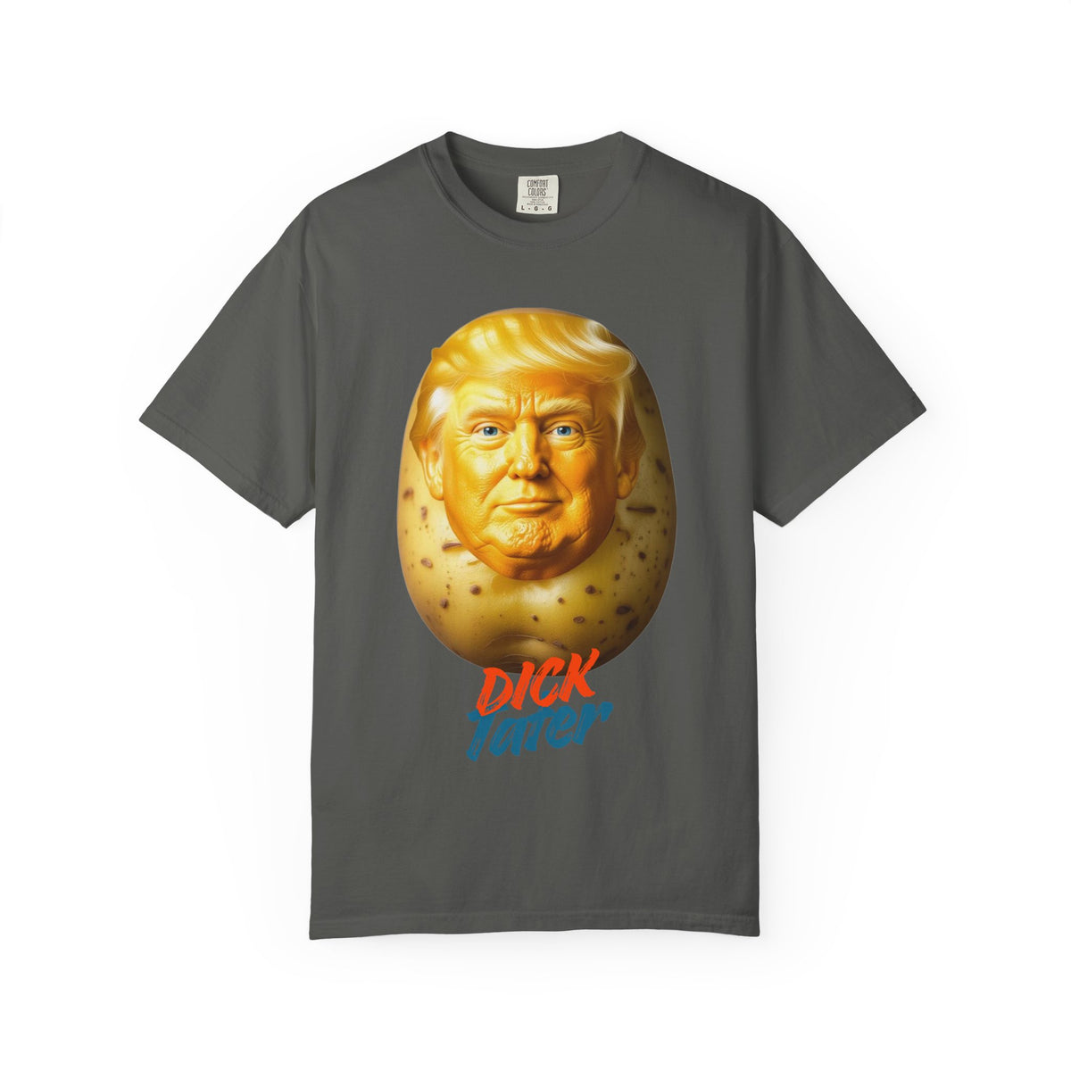 Color: Pepper | Dick Tater Unisex Garment-Dyed T-shirt