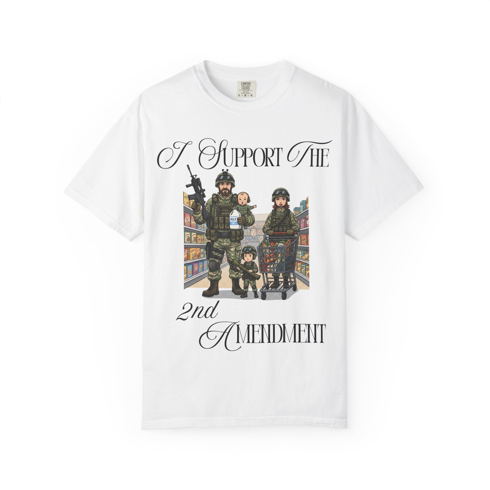"actical Grocery Run" Unisex Garment-Dyed T-shirt