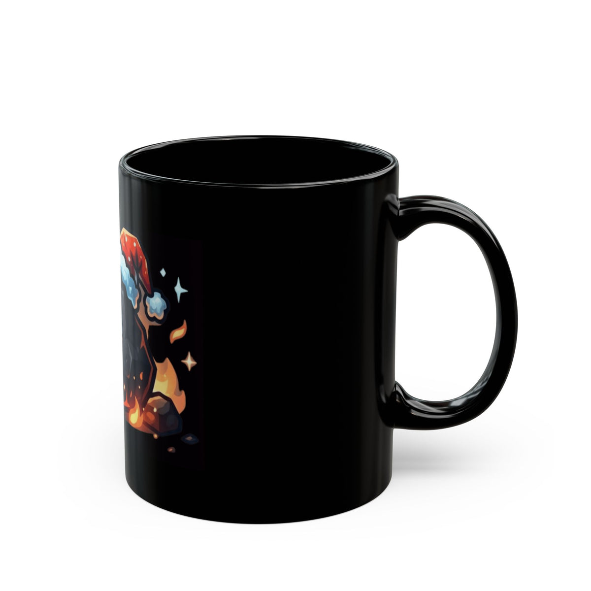 "Nice List Nominee" Black Ceramic Mug — Graphic