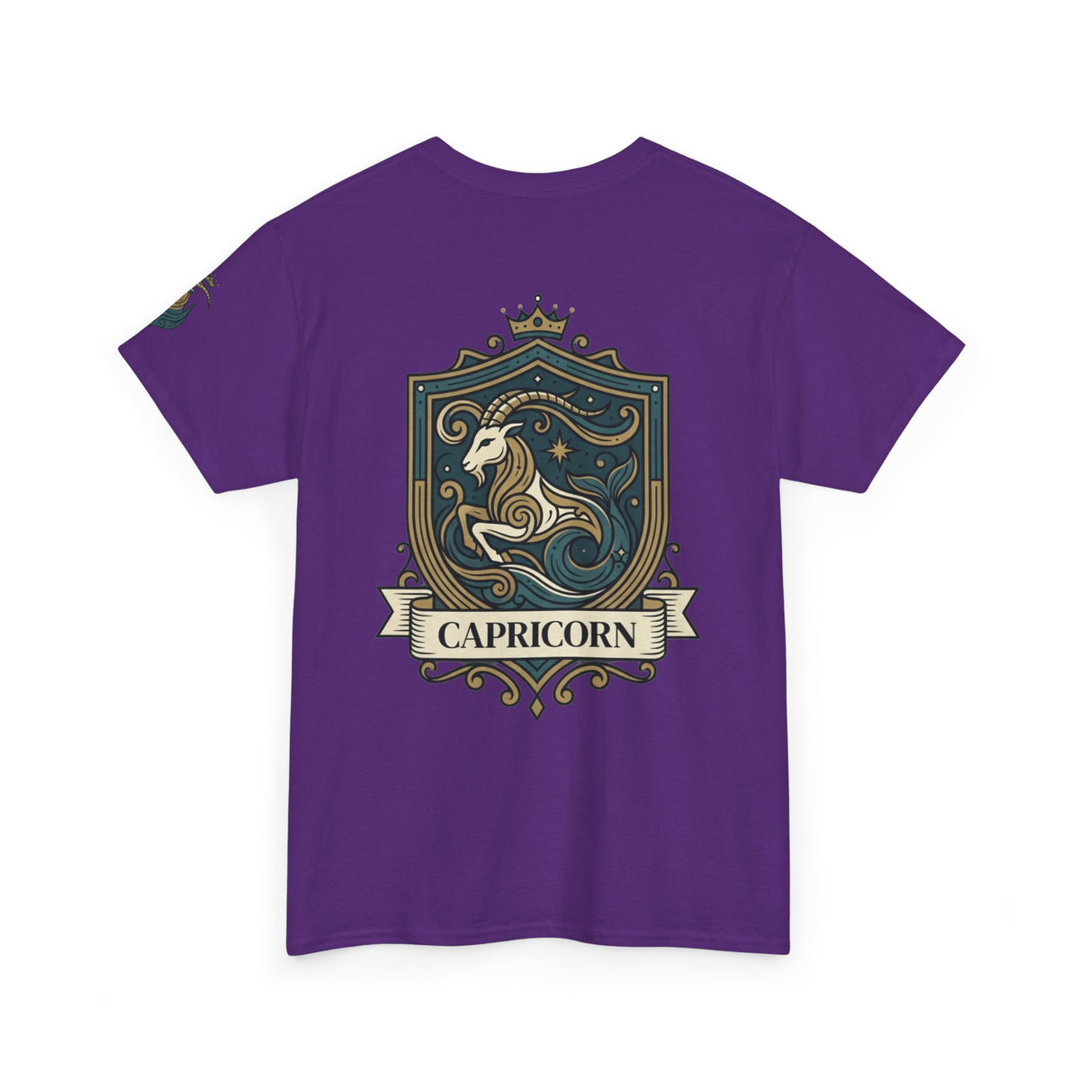 "Capricorn- The Sea-Goat Crest" Premium Graphic Tee