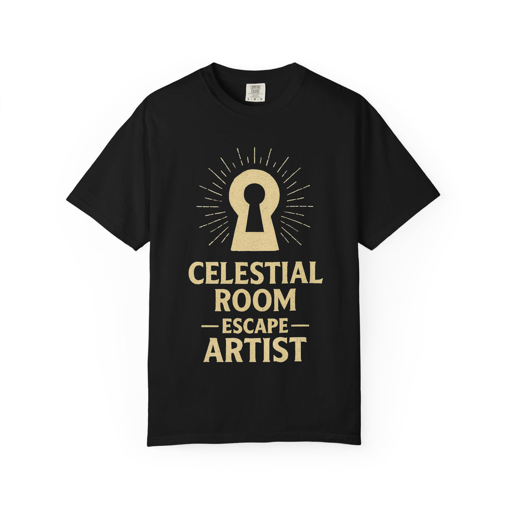 "Celestial Room Escape Artist" Unisex Garment-Dyed T-shirt