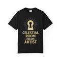 "Celestial Room Escape Artist" Unisex Garment-Dyed T-shirt
