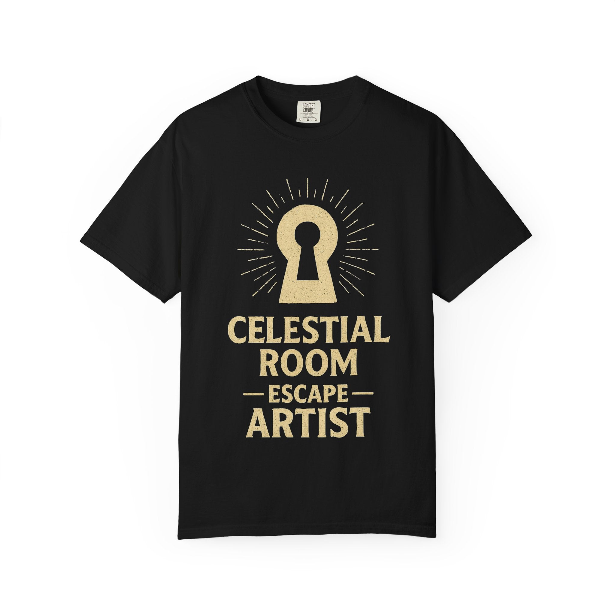 "Celestial Room Escape Artist" Unisex Garment-Dyed T-shirt