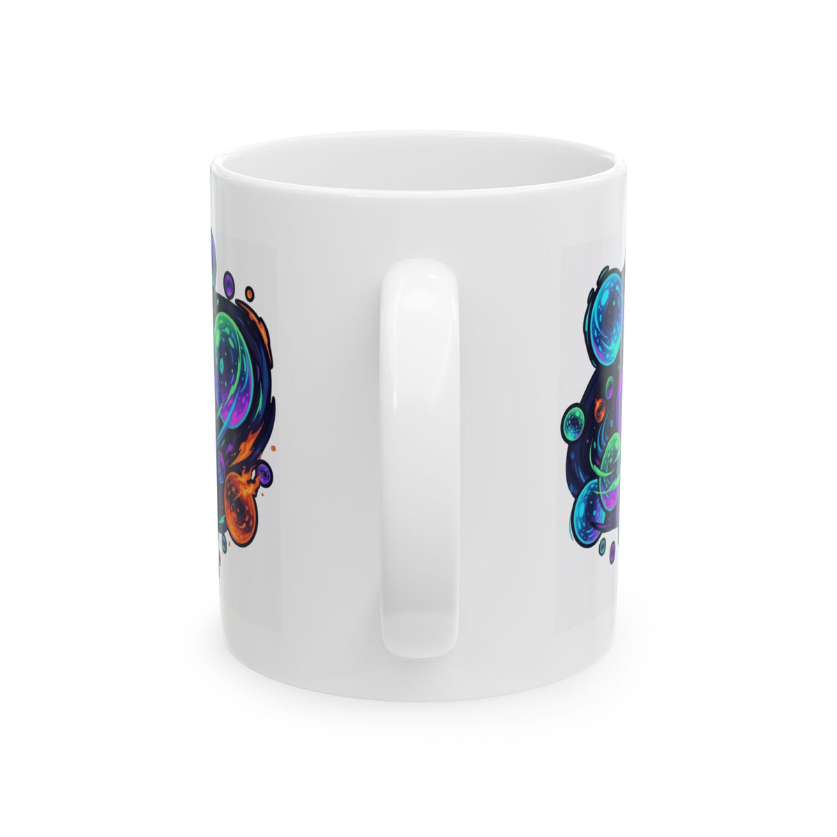 "MinMin Lights (Australian Folklore)" White Ceramic Mug — Graphic
