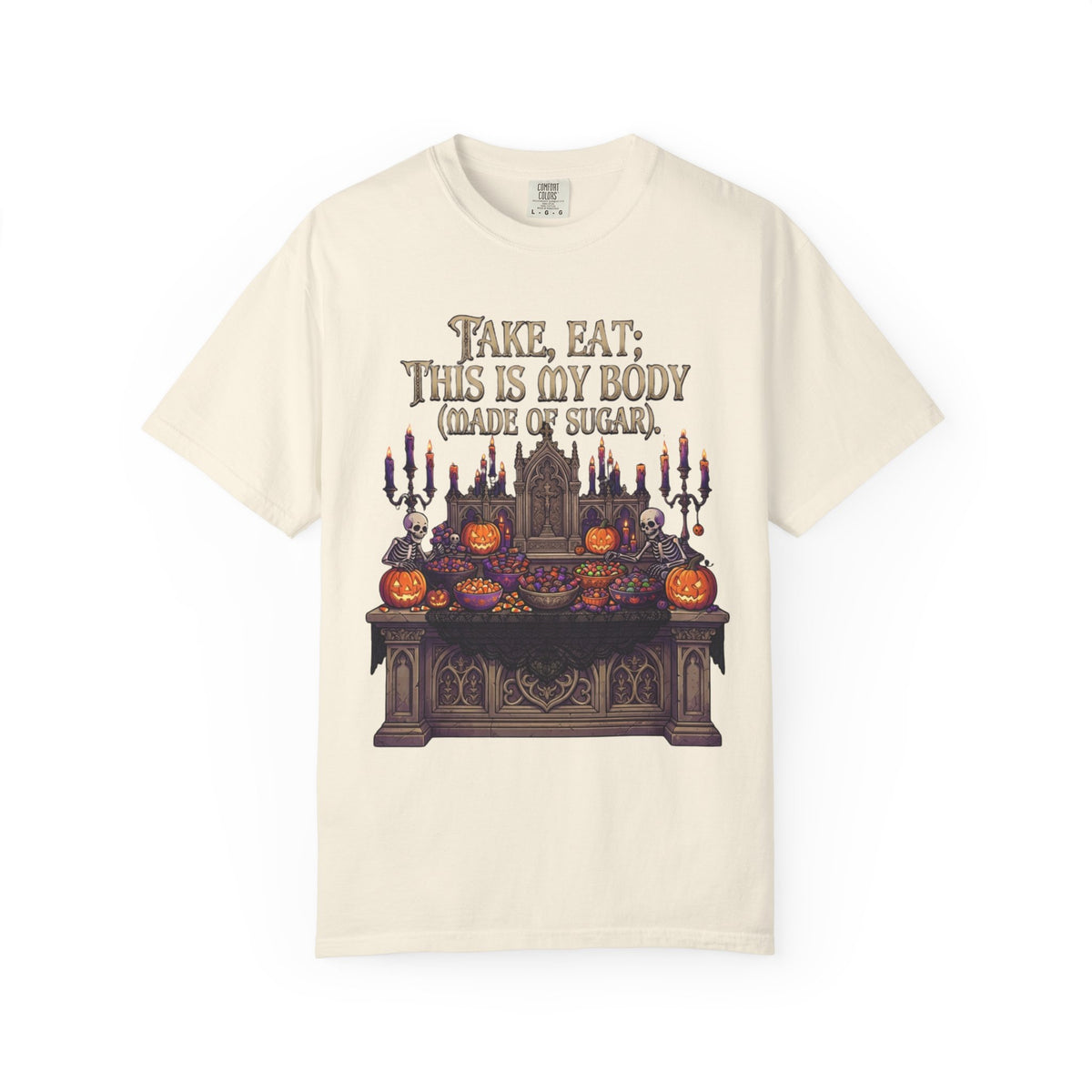 Color: Ivory | This Is My Body Unisex Garment-Dyed Tee