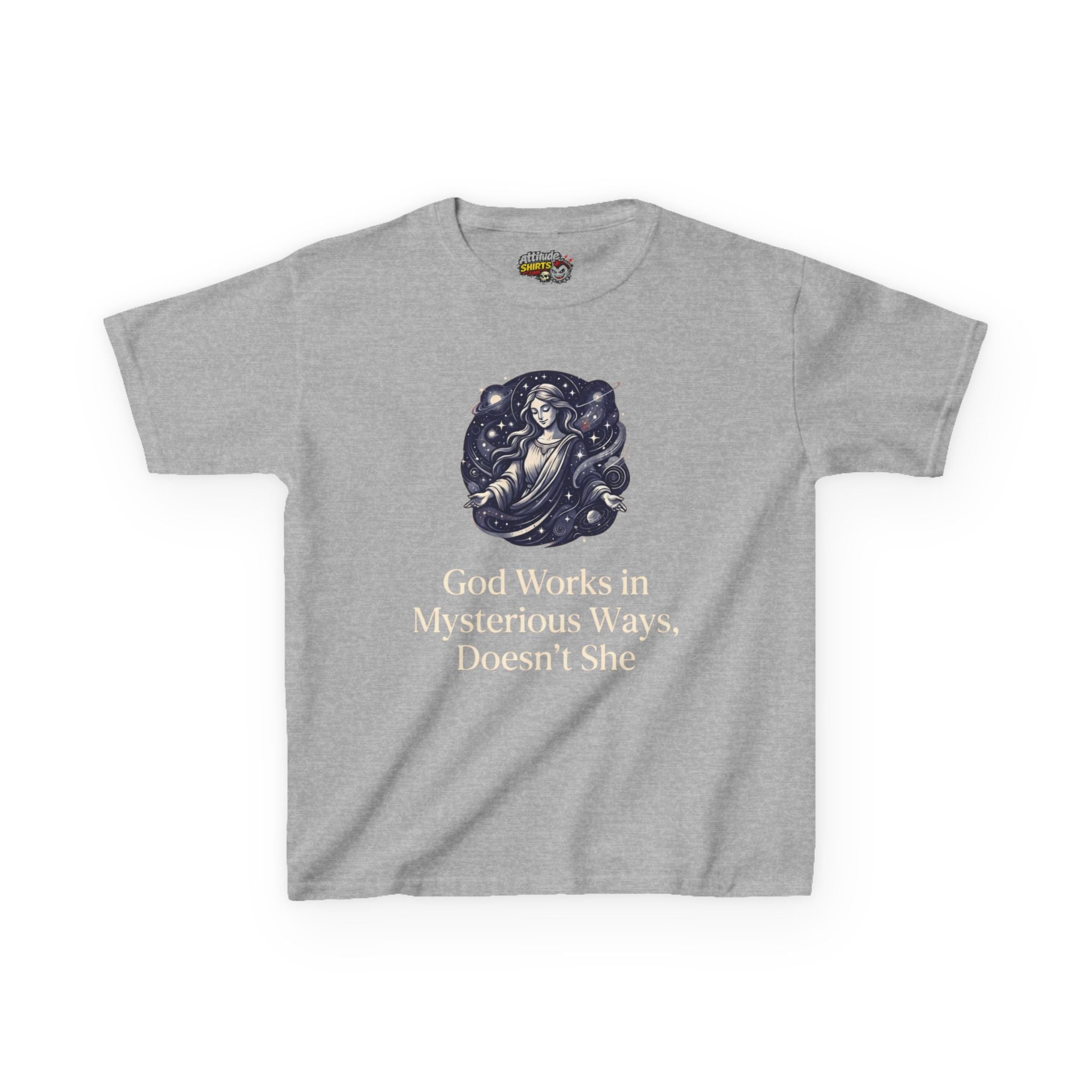 "God Works in Mysteroius Ways" Kids Tee