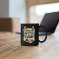 “I Voted for the Lesser Evil” Black Ceramic Coffee Cup
