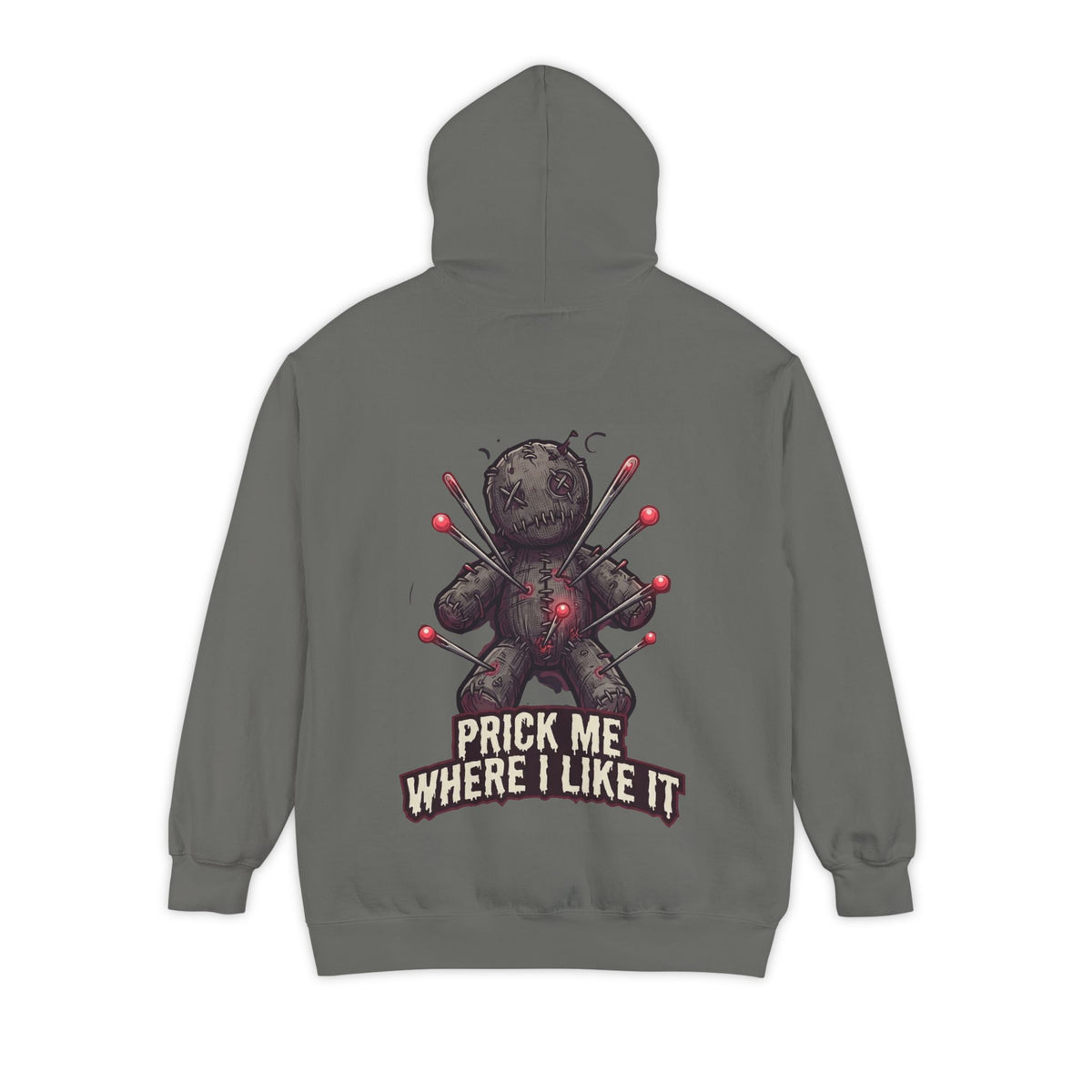 Color: Grey | Prick Me Where I Like It Garment-Dyed Hoodie