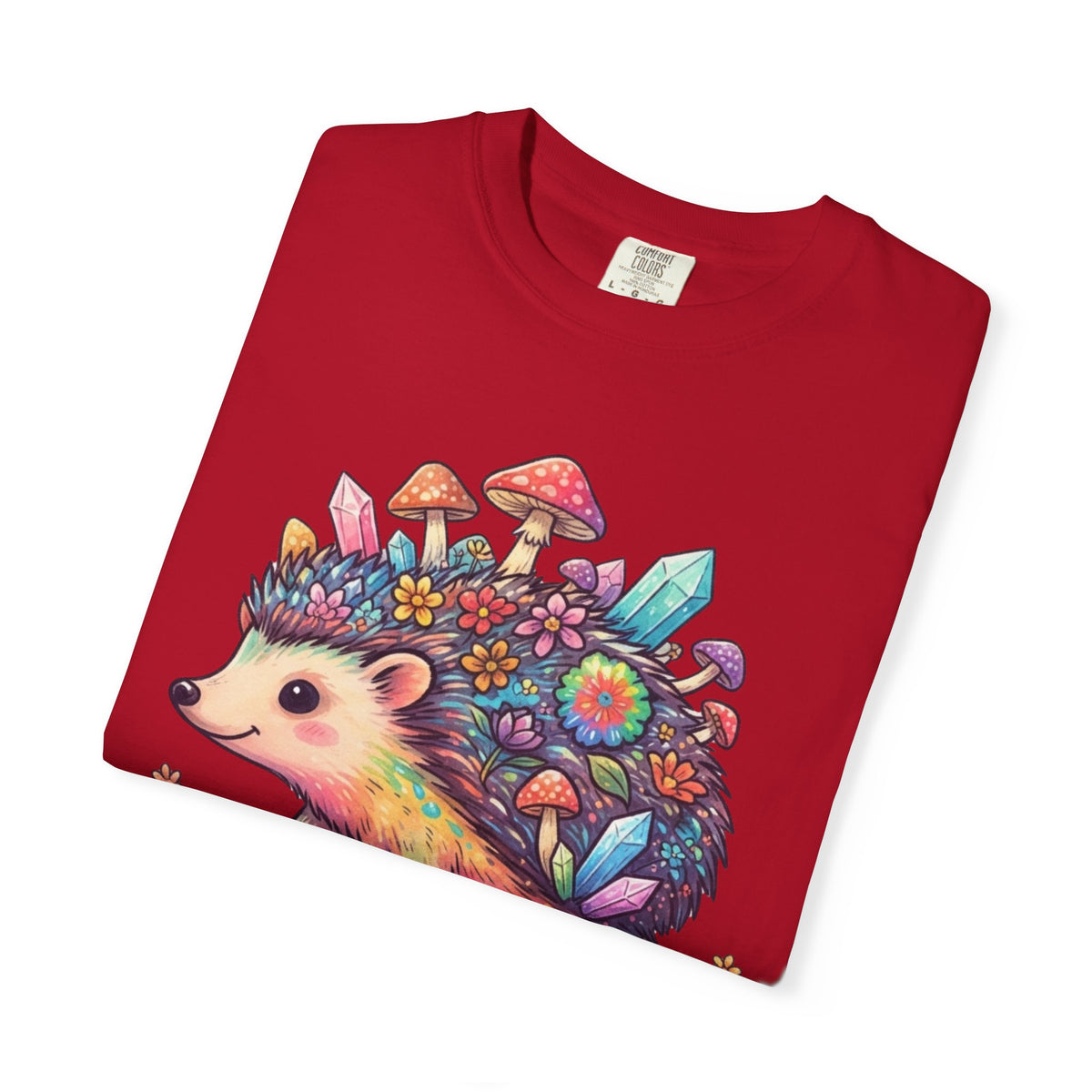 Hippy Hedgehog Unisex Garment-Dyed Tee