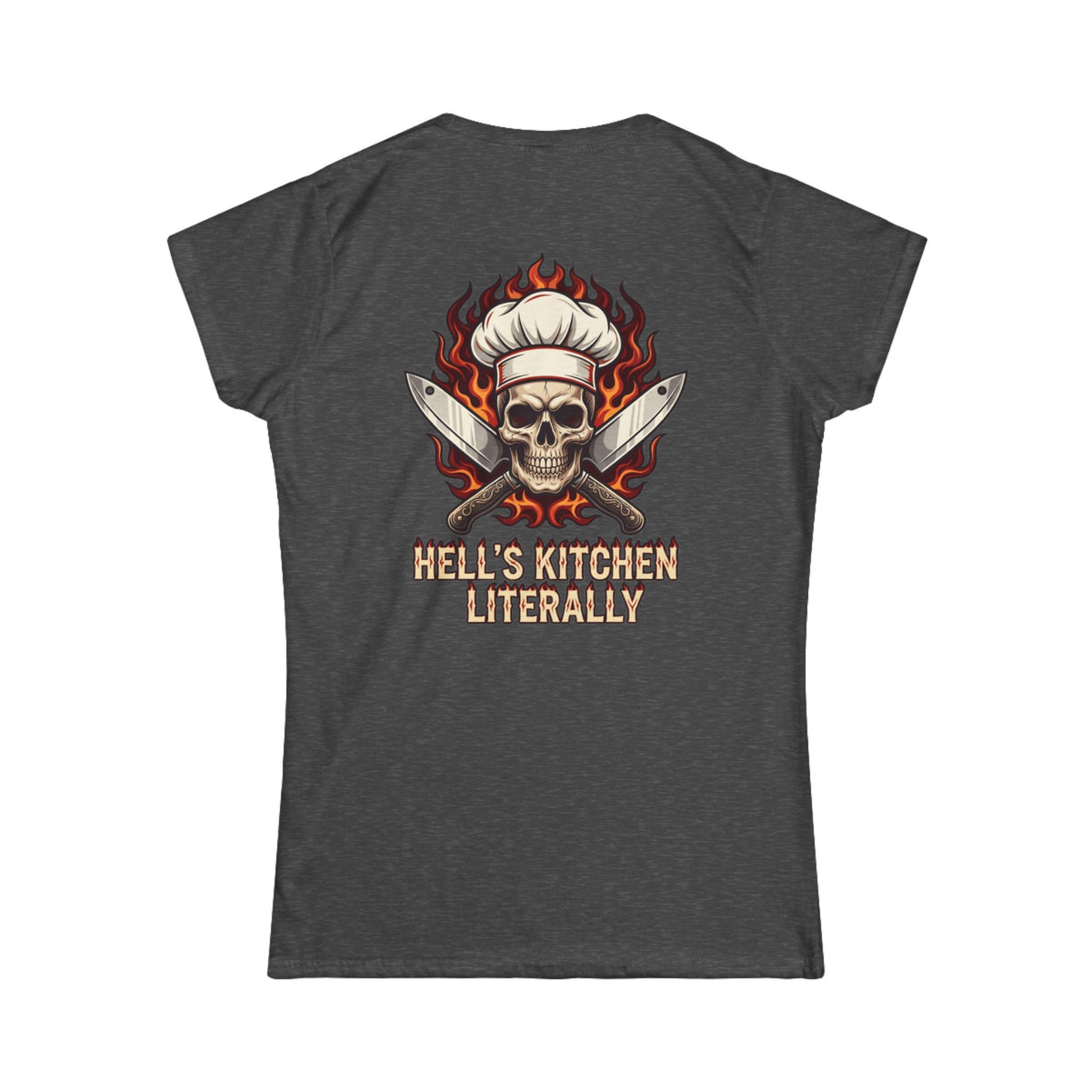 Color: Dark Heather | Hell's Kitchen Literally Women's Tee