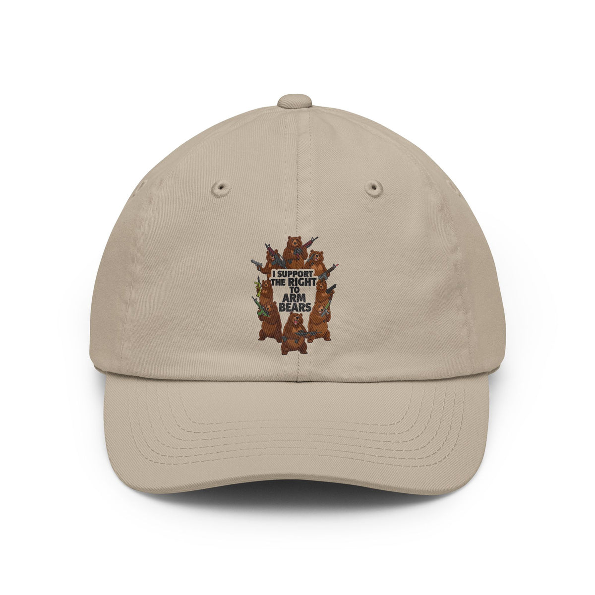 Color: Stone | Arm Bears, Not People | Dad Hat — AttitudeShirts
