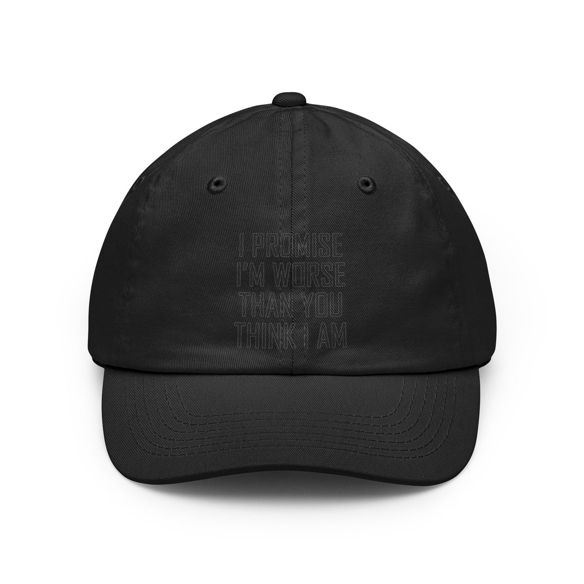 Color: Black | Promise I'm Worse Dad Hat