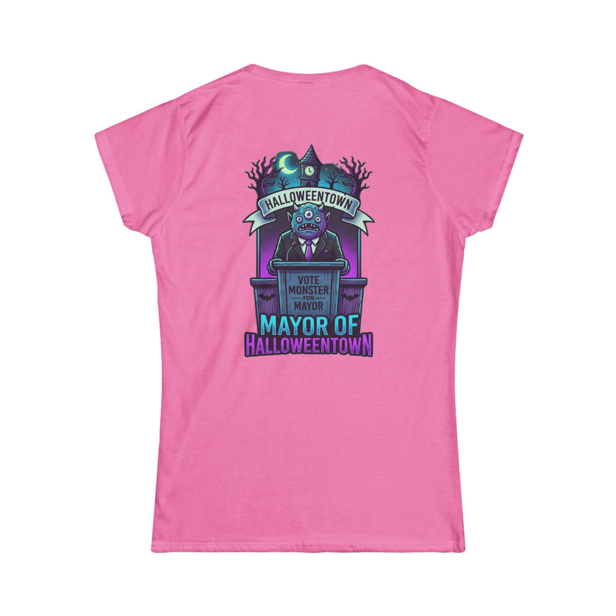Color: Azalea | Mayor Of Halloweentown Women's Tee