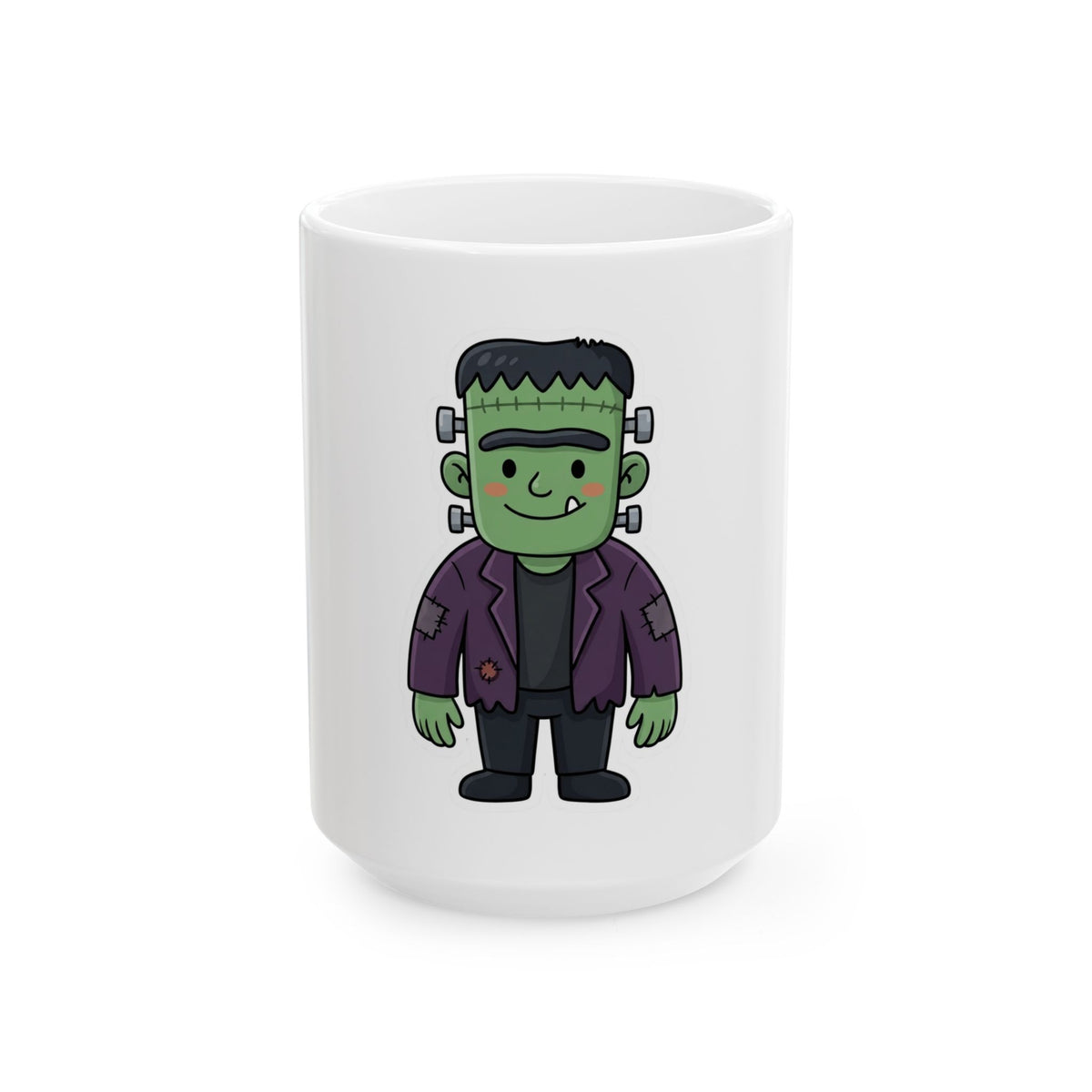 "Frankenstein" White Ceramic Mug