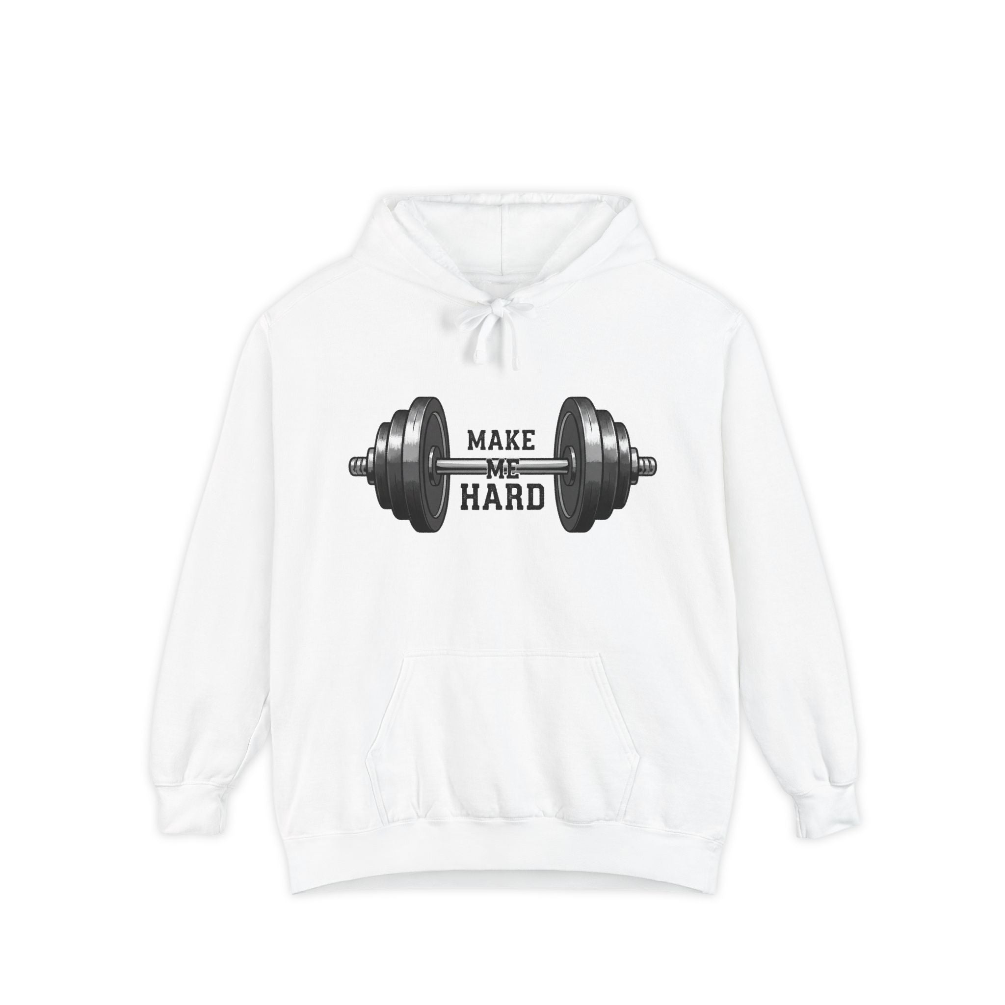 Make Me Hard - Morning Demands | Garment-Dyed Hoodie — AttitudeShirts