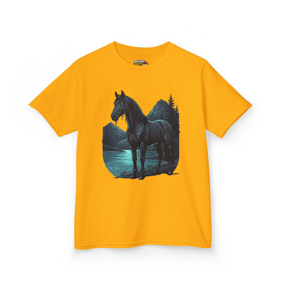 Color: Gold | Kelpie (Scottish Folklore) Kids Tee