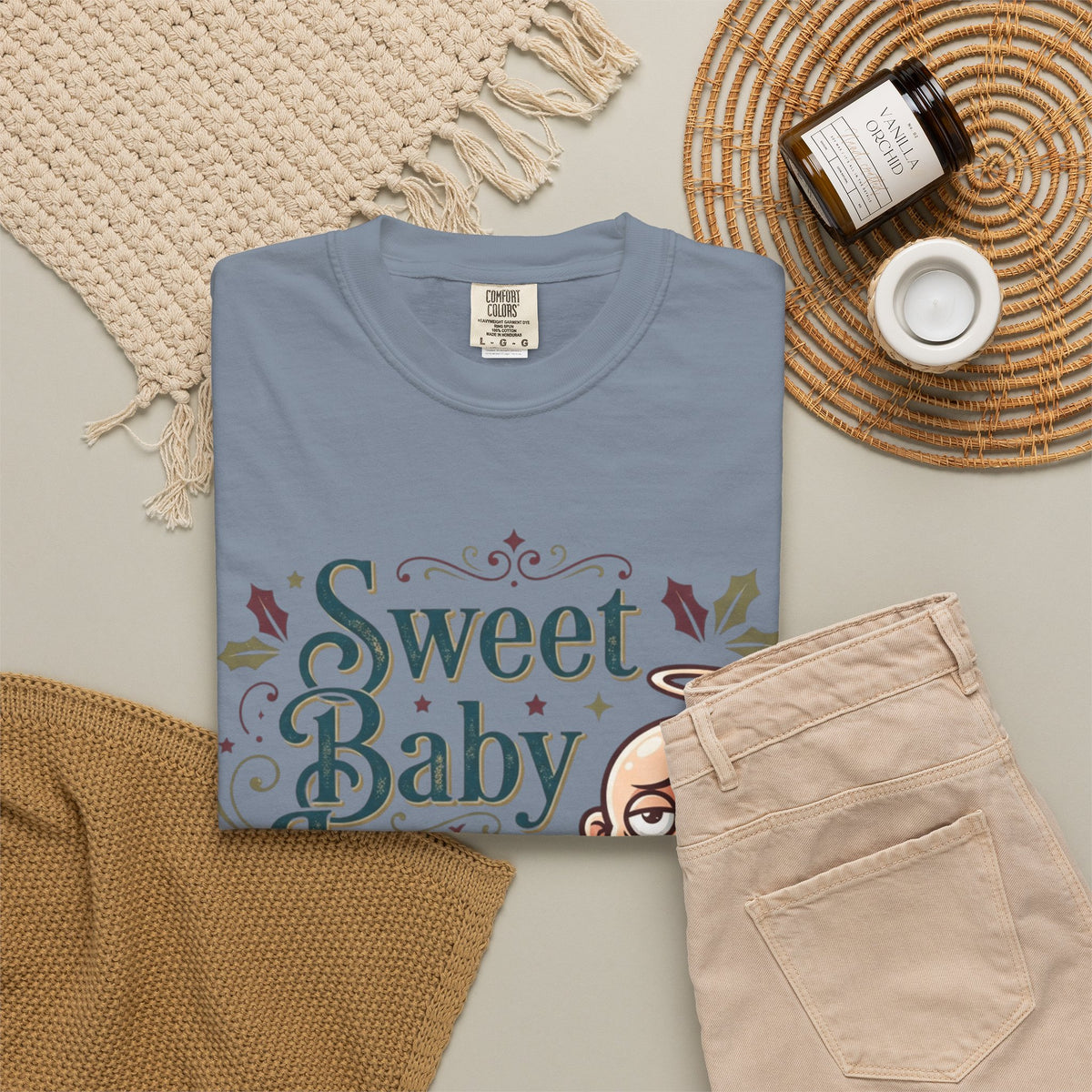 "Sweet Baby Jesus" Unisex Garment-Dyed Tee