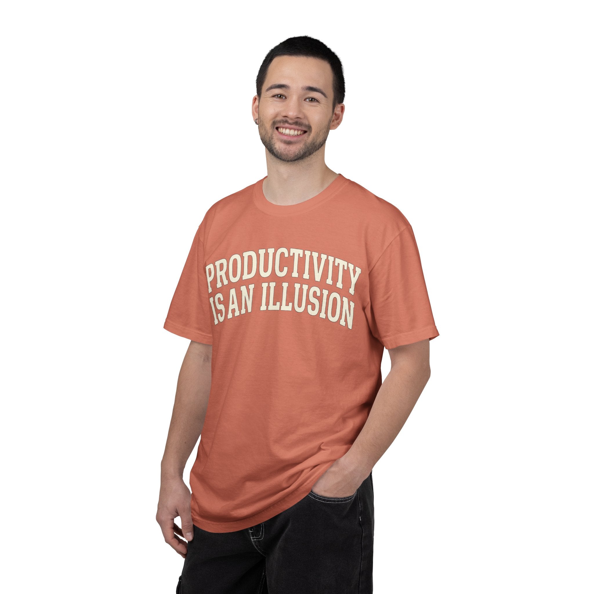 "Productivity is an Illusion" Unisex Garment-Dyed T-shirt