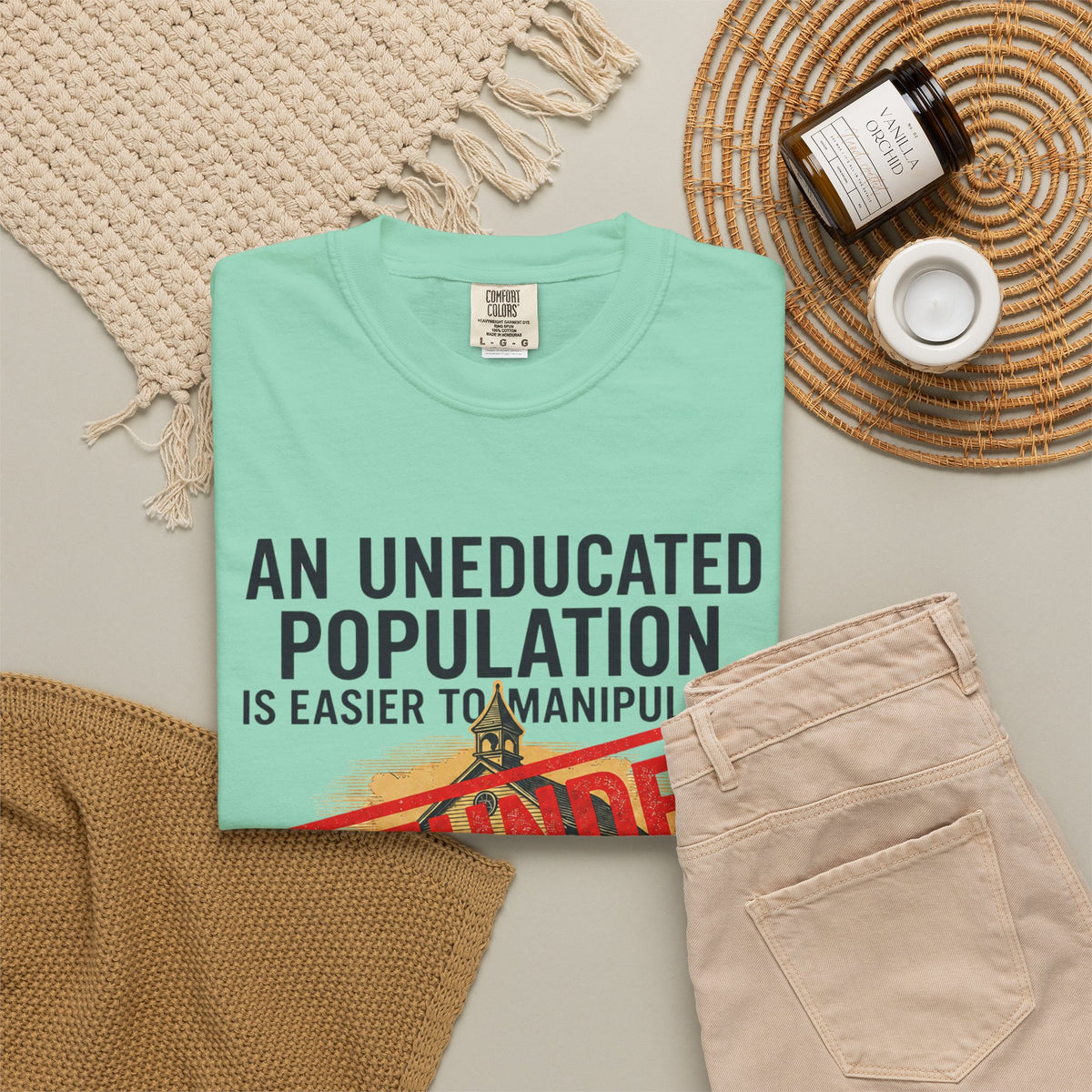 Protest Series - Fund Public Schools Unisex Garment-Dyed Tee