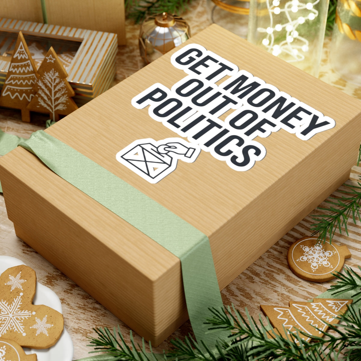 "Protest Series - Get Money Out Of Politics" Sticker