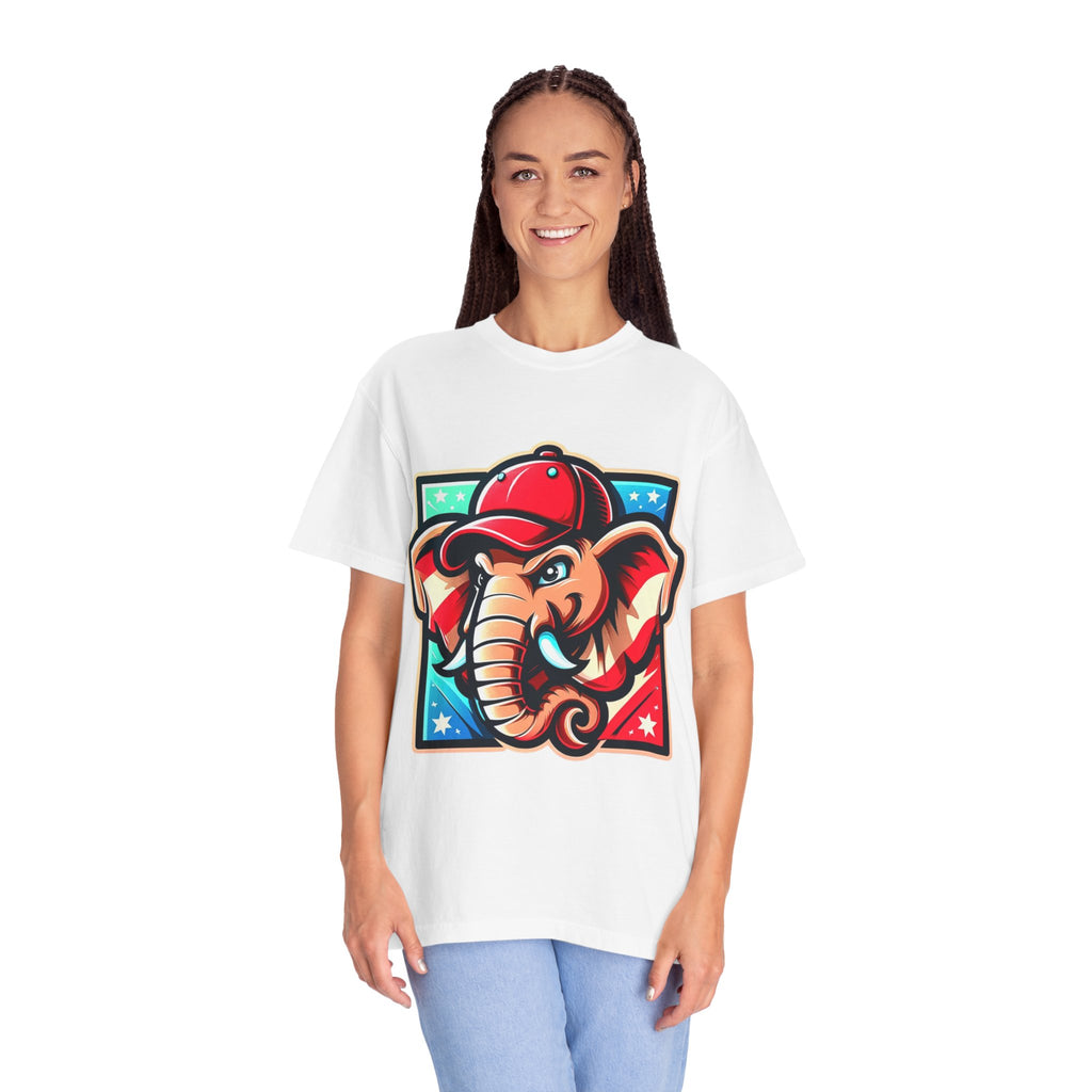 "The Patriot Elephant" Unisex Garment-Dyed T-shirt